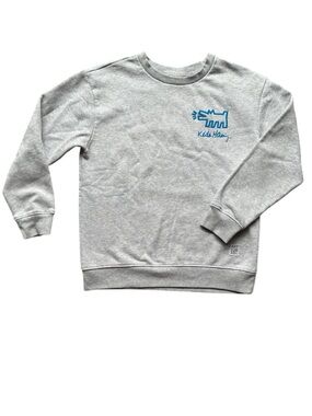 Keith Haring Youth Gray Crewneck Sweatshirt Size XXL 18/20